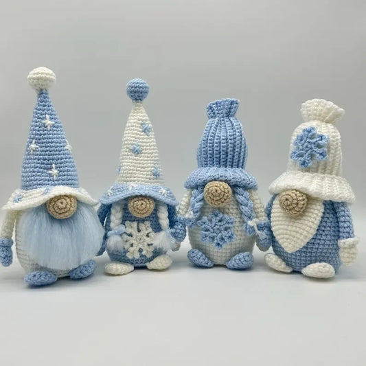 Winter Gnome Crochet Pattern – Amigurumi Triangle Hat Gnome PDF, Christmas Holiday Decoration, Cute Digital Gnome Pattern Download